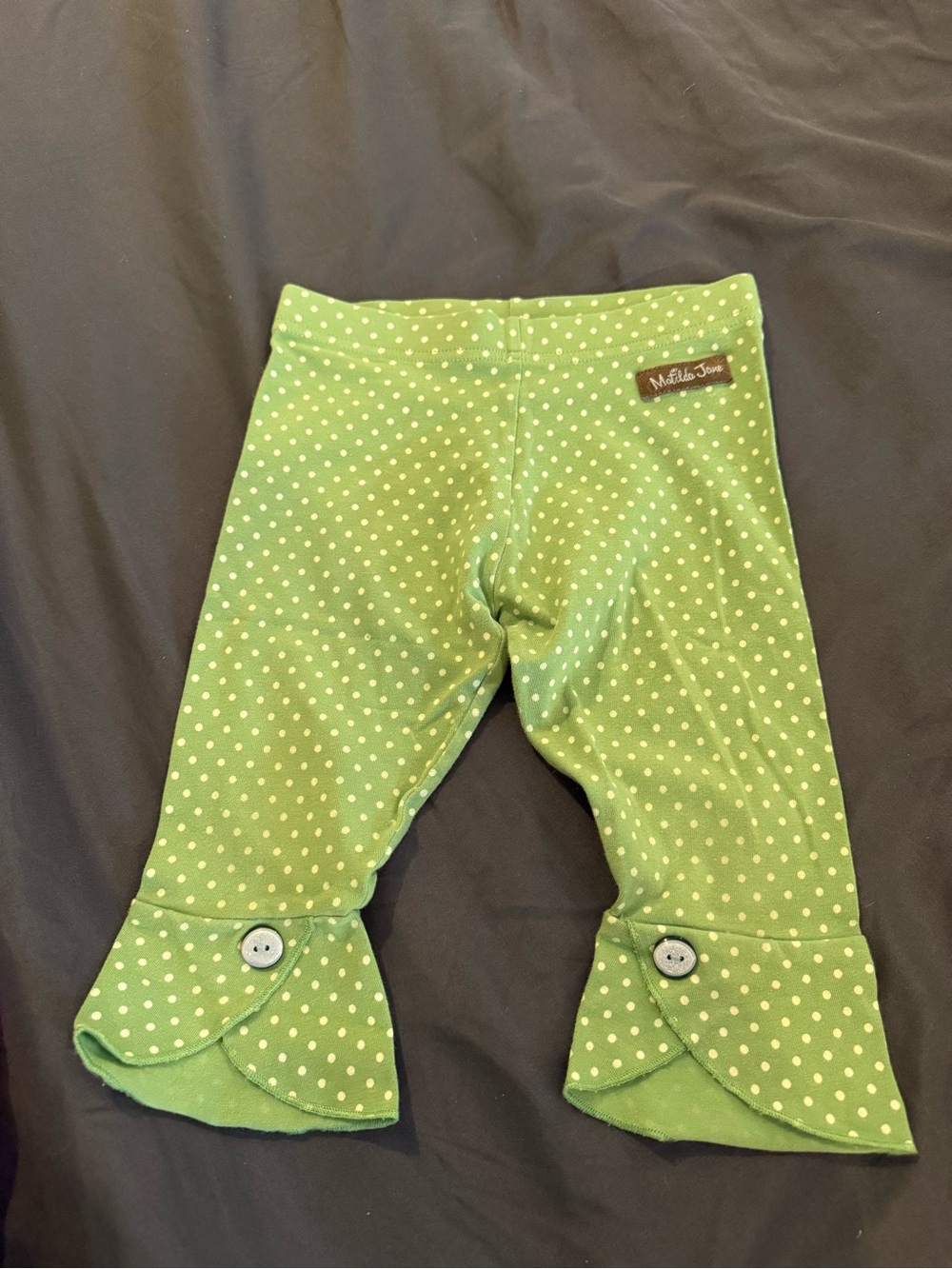 Matilda Jane Green Polka Dot Petals